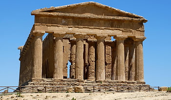 temple, ancient, sicily, architecture, greek, zeus, mythology, history, athena, ruins, ruin
