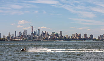 άγαλμα, γραμμή ορίζοντα, πόλη, Brooklyn, Χάντσο, Νέα Υόρκη