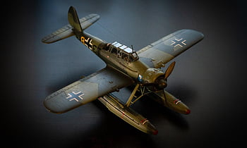 arado, ar-196, modelování, miniaturní, letadlo, hydroplán, plastický, letectvo, světová válka, vrtule, hobby