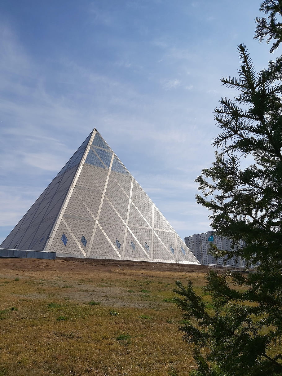 pyramid, building, structure, astana, architecture