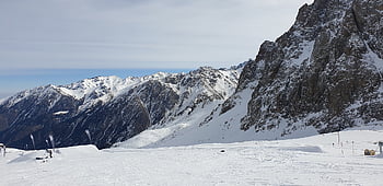 hory, almaty, Kazachstán, panoráma, shymbulak, krajina, Příroda, cesta, sníh, lyže, cestovat