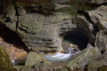 cave, underground, geology, exploration, caving, rocks, stones, dark, underground River, torrent, nature