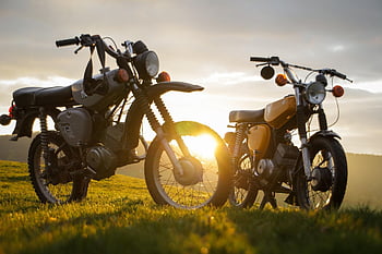 moto Bikes, motorcycles, field, vehicles, simson, landscape