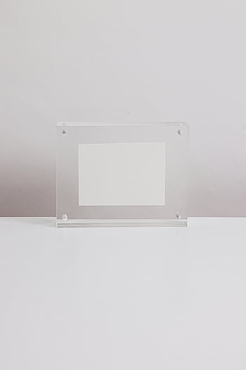 бяла правоъгълна рамка, Бяла хартия, акрилна фоторамка, Чист бял фон, Проста рамка, прозрачна рамка, минималистичен дизайн, бял фон, дисплей за снимки, рамка на картина, бял дисплей