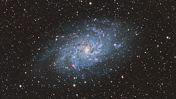 galassia triangolare, m33, messier 33, astro, H-alfa, Regioni Starburst, Esprit 100, Knight Observatory, tomar, Dati RGB, QHY16200 CCD