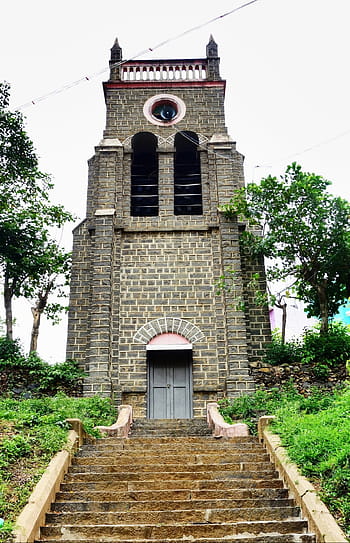 zvonice, církev posvátného srdce, yercaud, tamilnadu, salem, Shevroy Hills, Stanice Yercaud Hill, velké jezero, jelen park, Botanická zahrada, Ola Cab Service