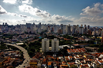 Sao Paulo, san paolo, Brazílie, městský, nebe, krajina, budov, město, architektura, metropole, průhled