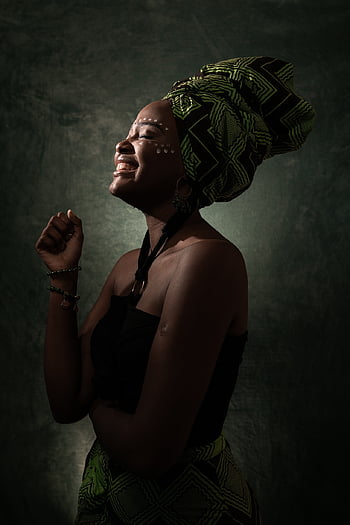 woman, afro, girl, lady, portrait, african, model, person, young, makeup, joy