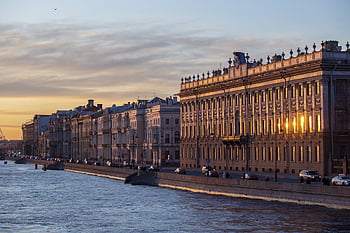 st Petersburg, city, russia, sunset, capital, architecture, nature, beauty, landscape, neva, river