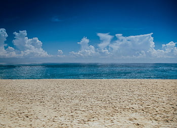 havudsigt, dagslys, Tranquil Beach, klar himmel, blide bølger, lempelse, strand scene, blå himmel, sandet strand, havbølger, fredelig atmosfære
