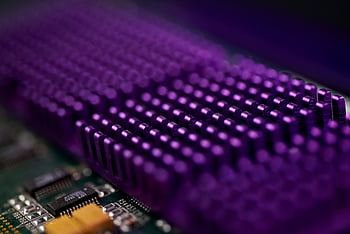 chladič, základní deska, počítač, chlazení, technologie, ks, částí, vzor, makro, zblízka, elektronický