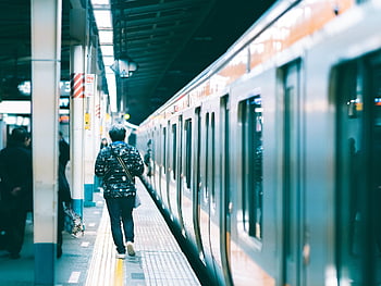 subway, transportation, metro, underground, trainstation, urban, architecture, escalator, city, japan, platform