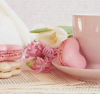 macaroons, pastries, french Pastries, meringue Pastries, double Biscuits, cream Layer, almond Meringue, cookies, sweetness, pink, pink Macarons