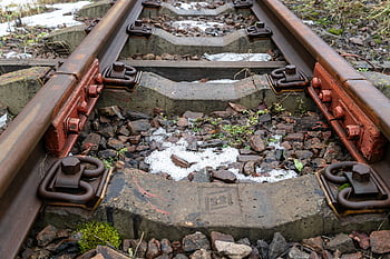 narrow Gauge Railroad, nature, rails, rusty, spring, station, way, railway, movement, track, transport