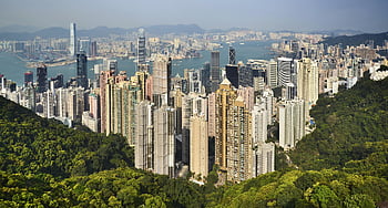 Hongkong, Čína, Asie, tsim sha tsui, hong kong ostrov, vrchol, panoráma, mrakodrap, velkoměsto, hk, město