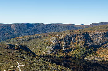 vagga berg, natur, bergen, vild, väg, skog, tasmania