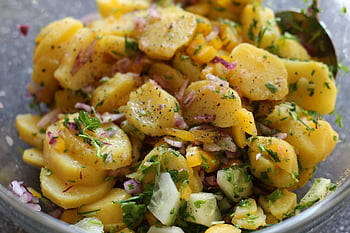 potato Salad, meal, food, tasty, having Lunch, enjoy The Meal, yummy, potatoes, appetizing